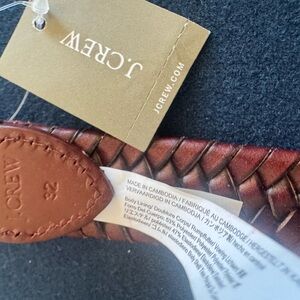 J.CREW brown Braided Leather Belt-I have this in other sizes & colors as well🤎🖤